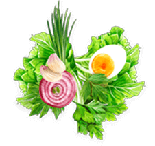 Salatbouquet Französisch